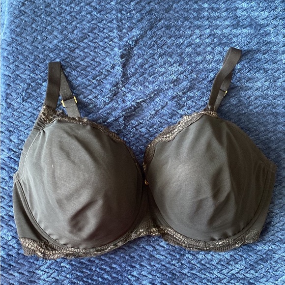 Natori Bra Black Lace Trim Bra size 40G - Picture 2 of 9